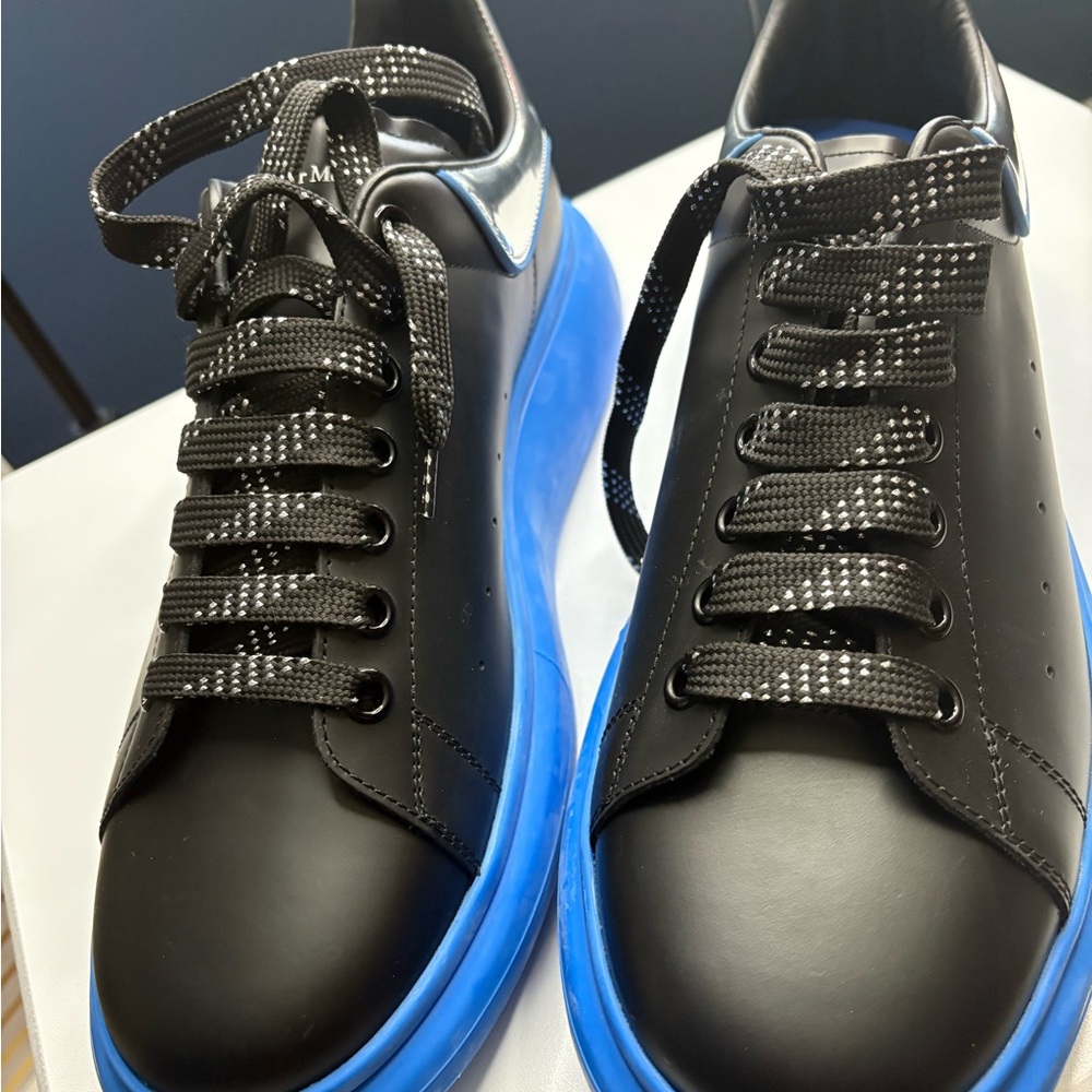Alexander McQueen Black and Blue Sneakers - Picture 10 of 10
